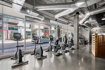 Fitness center at l seven apartments in san francisco, ca 94103